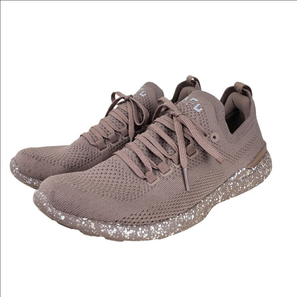 APL TechLoom Breeze Sneakers Size 8 Knit Mauve Athletic Gym Workout Shoes - Picture 1 of 14
